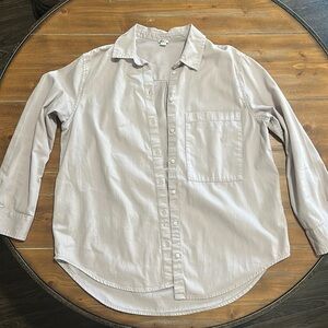 Aerie button down shirt Blush/Lavender oversized S